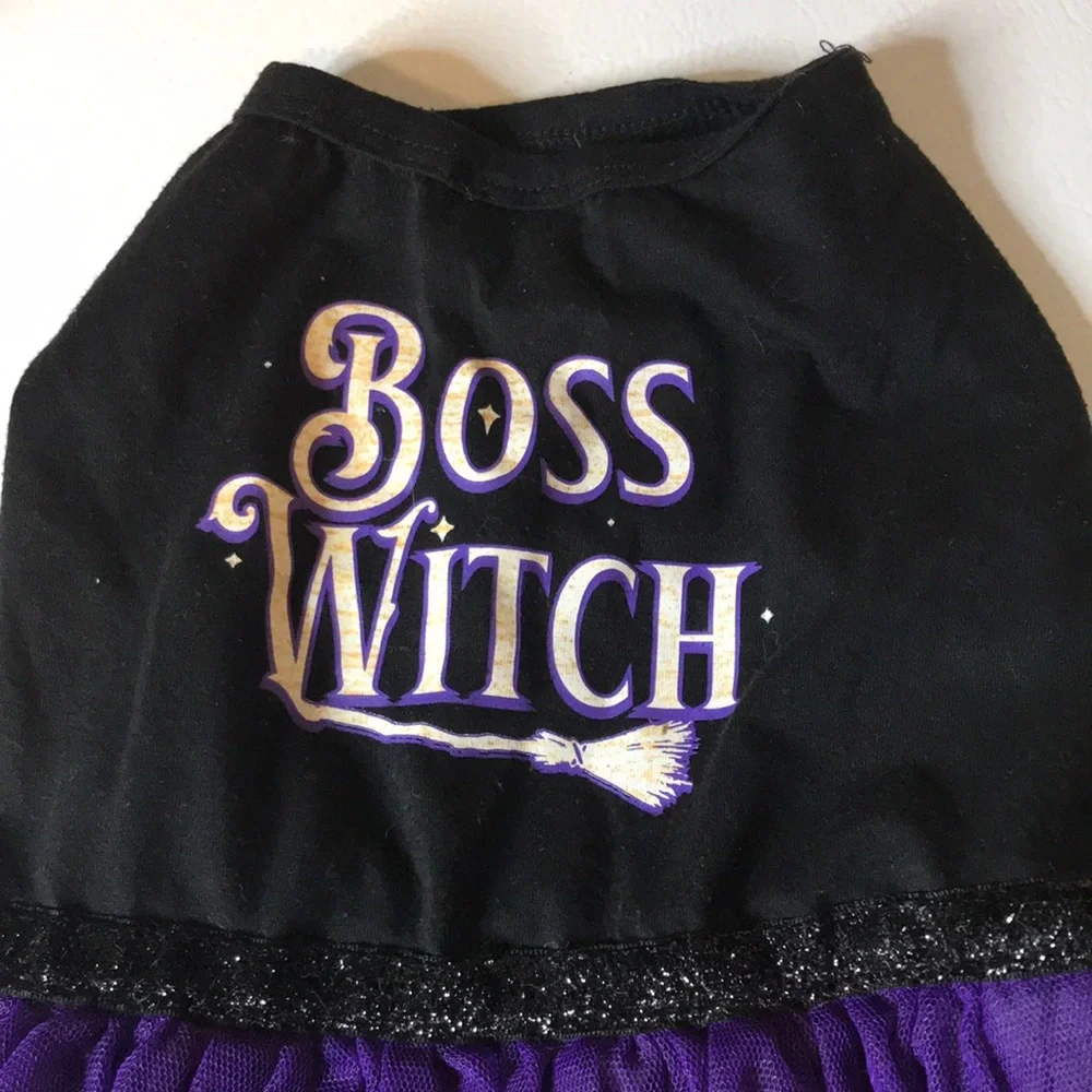 COPY - Boss Witch Halloween Dress For A Small Dog. Very Cute For Your Small Pup…
